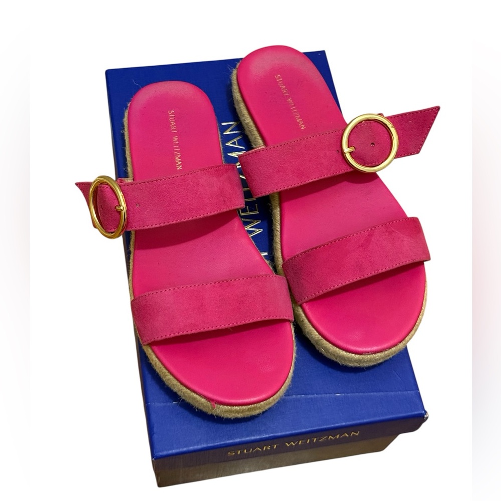 Stuart Weitzman Mykonos Two Strap Sandals - with box (Size 7.5)